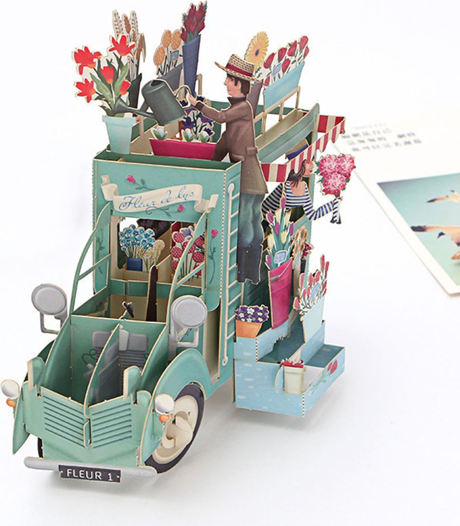 Herzlichen Glückwunschkarte Einfach zu installieren float Design Stereoskopisch 3D-Pop-up-Geburtstagsgraduationen-Karte zum Geburtstag