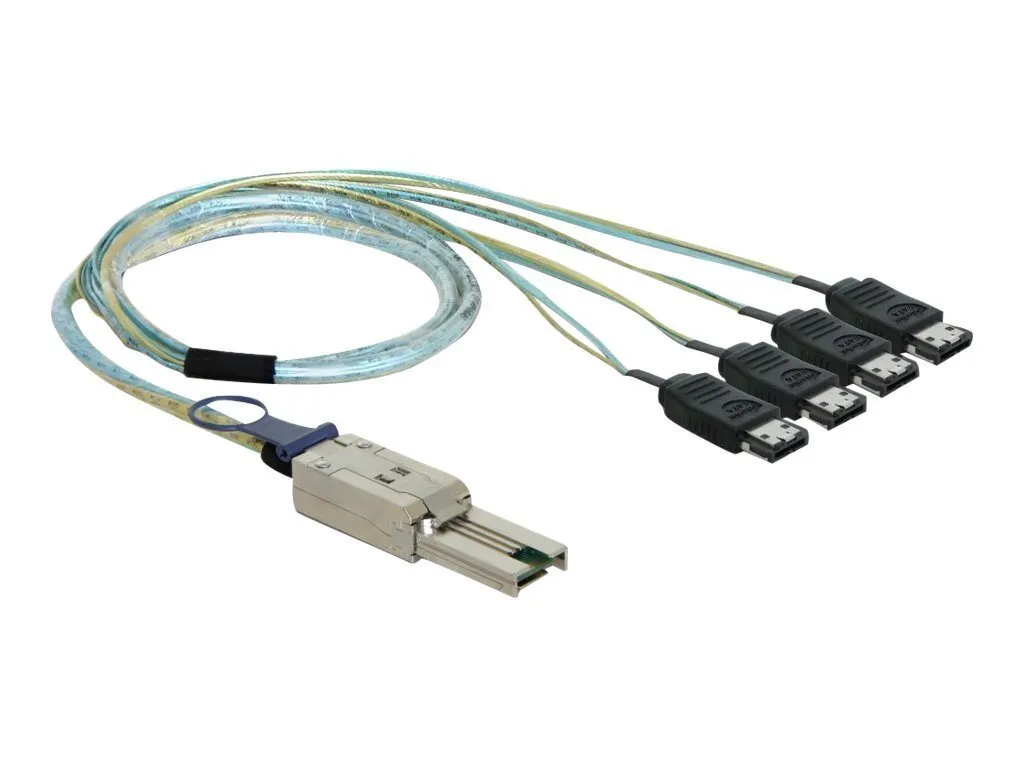 Câble répartiteur Mini SAS vers eSATA 1m idéal pour extension de HDD