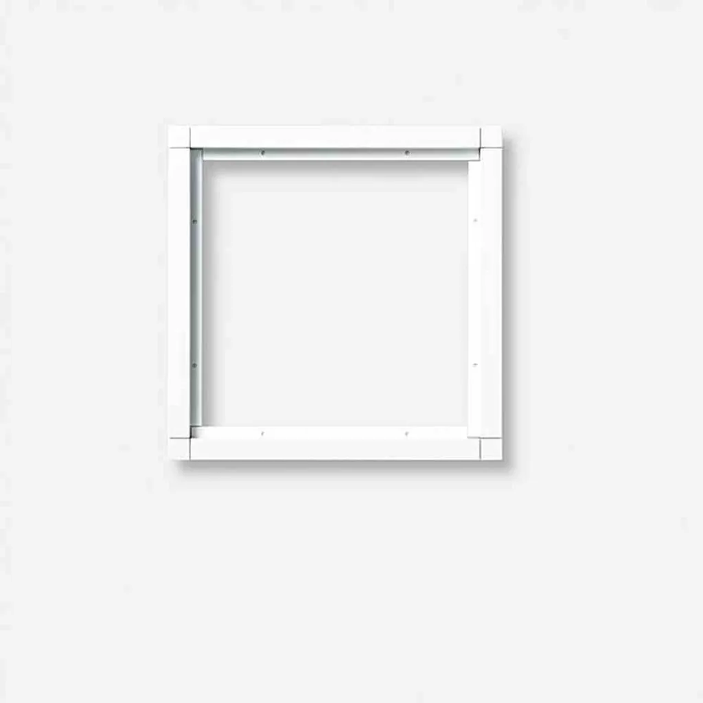 Cadre pour platine de rue Siedle blanc 4 modules 231mm pour entrée de maison