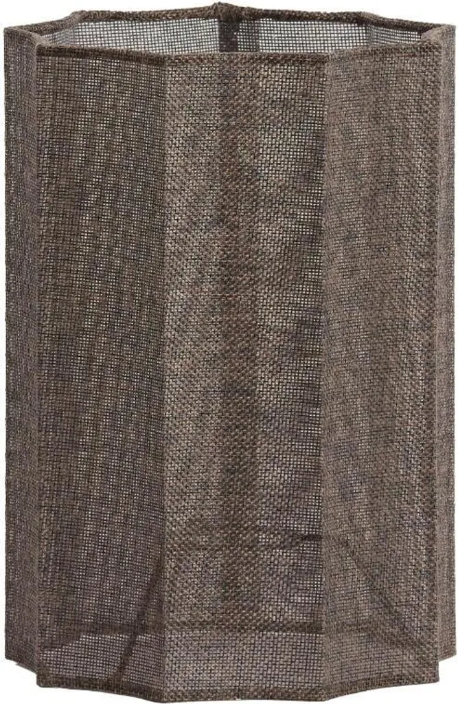 Petit abat-jour marron foncé Ø18cm Disli cylindre textile pour E27