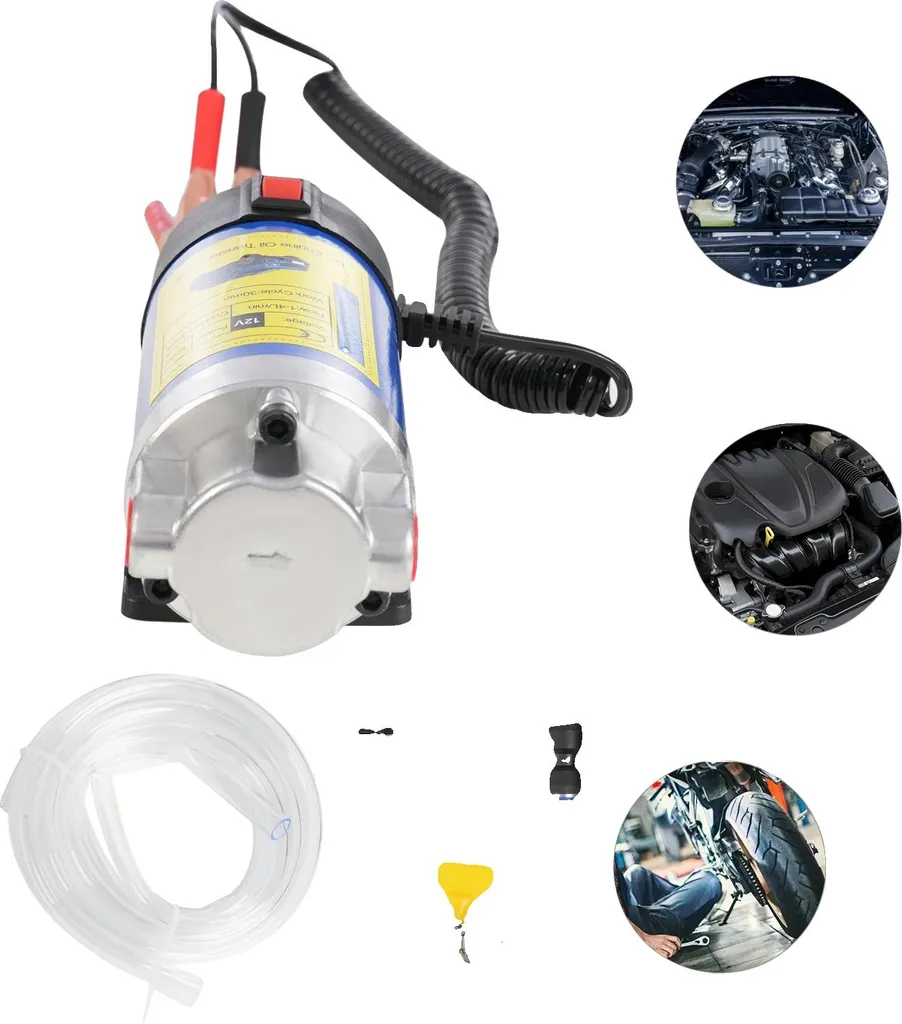 Extracteur d'huile électrique 12V 100W pour vidange voiture et bateau