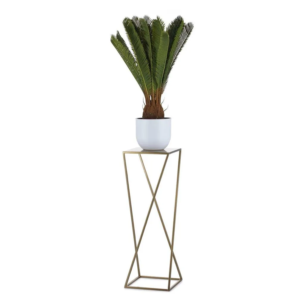 Sellette pour plantes 70 cm dorée pour décorer salon et chambre avec style