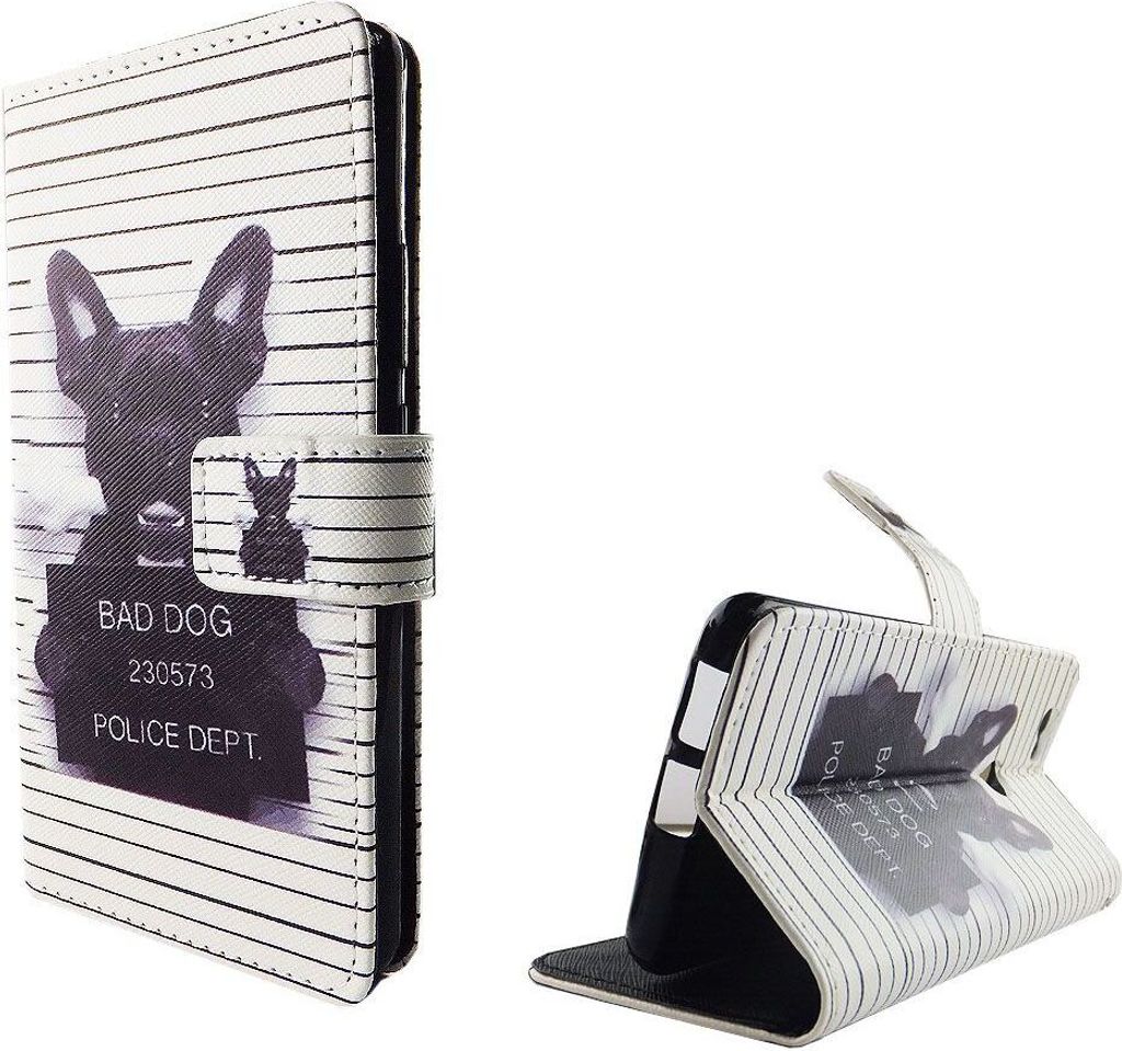 Handyhülle Tasche für Handy Huawei Nova Böser Hund Weiß Produktbild 