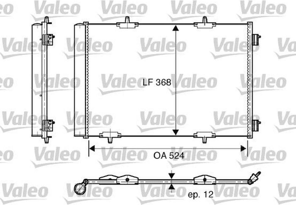 VALEO Kondensator, Klimaanlage 818015