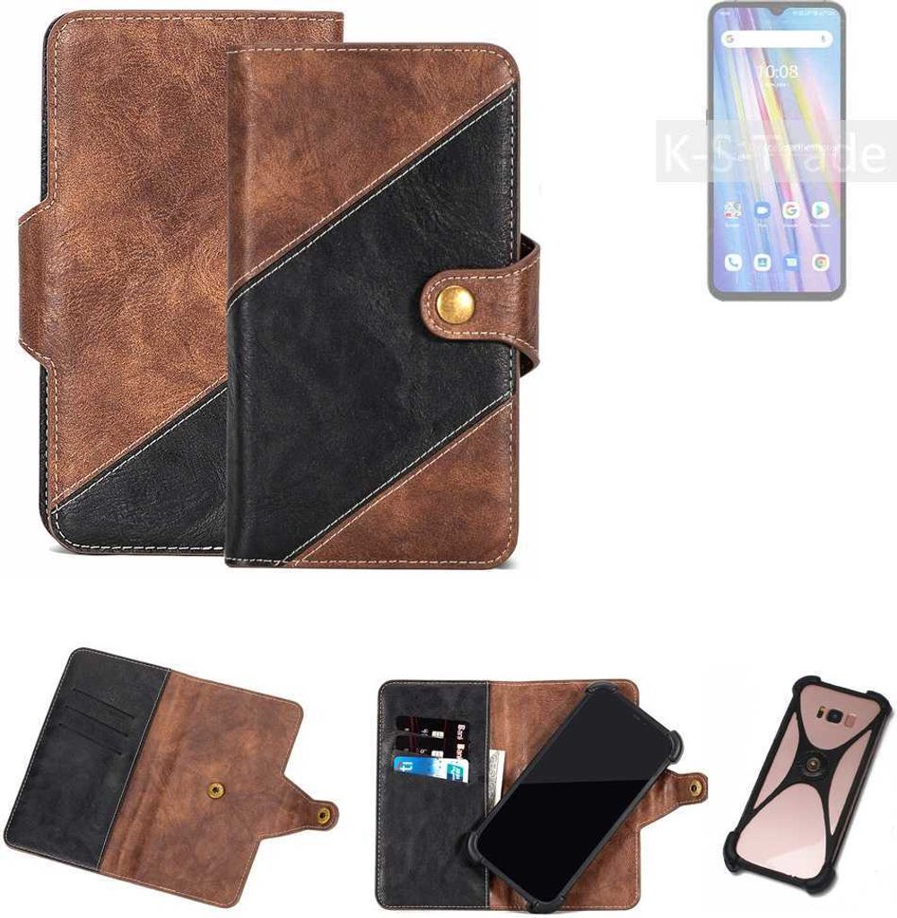 K-S-Trade Handyhülle Schutzhülle Bookstyle Case kompatibel mit UMIDIGI A11 Klapphülle Cover Hülle Schutztasche 1x