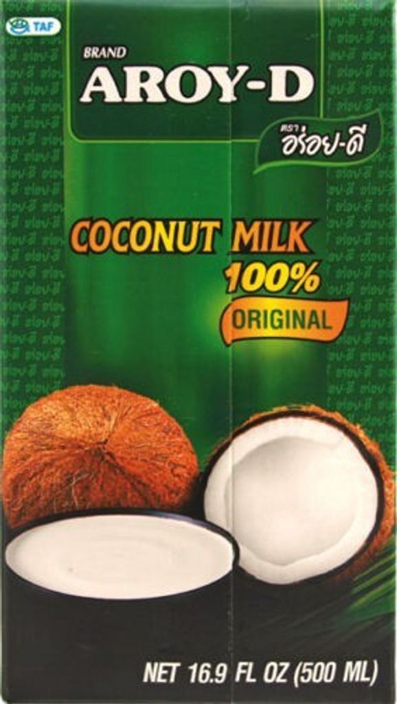 Aroy D Kokosmilch natürliche Kokosmilch zum Backen und Kochen 500ml