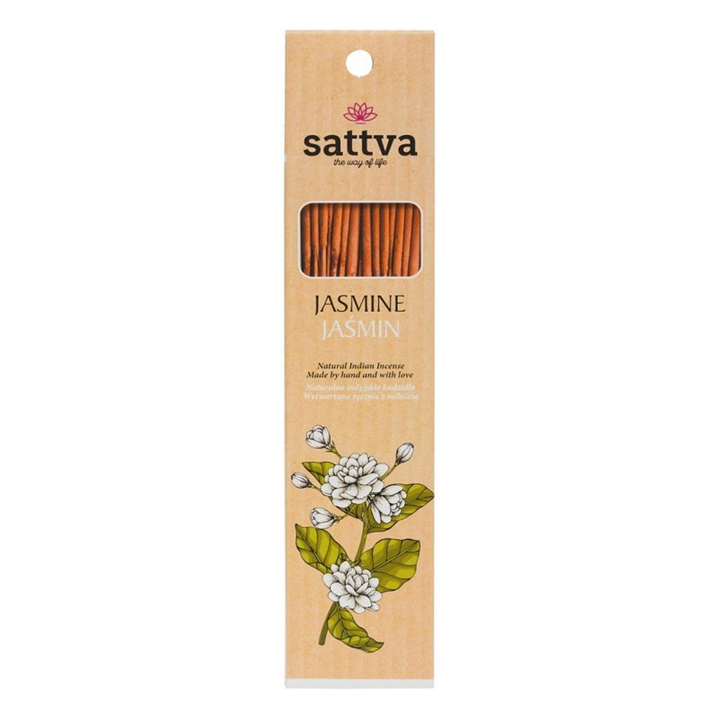INDISCHE RÄUCHERSTÄBCHEN MIT JASMIN (15 Stk.) 30 g – SATTVA (WELLNESS)