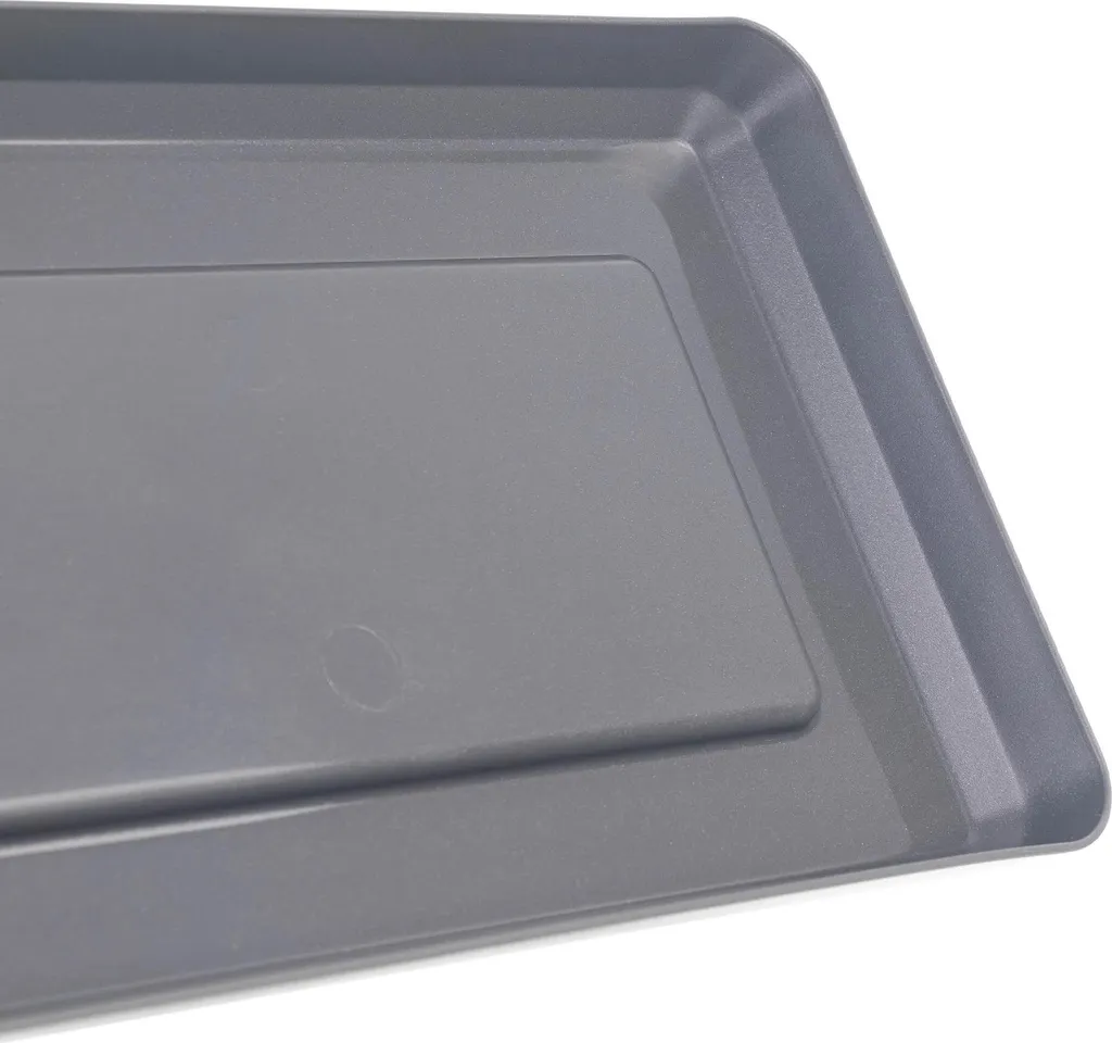 Bac à fleurs rectangulaire pour balcon plastique gris clair petit format - 6