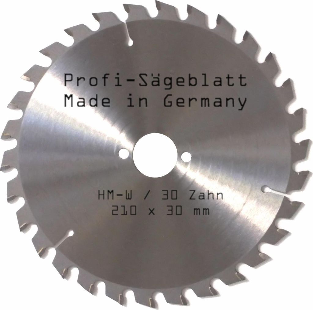 HM Sägeblatt 210 x 30 mm Zähne 30 W Kreissägeblatt Ersatzsägeblatt für AEG Atlas Copco Black & Decker Bosch Elektra Elu Fein Haffner Hitachi H...