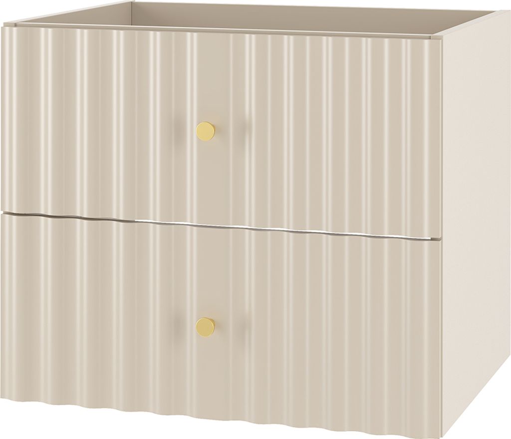 Waschtischunterschrank 60 cm breit in kaschmir AQUINO-140