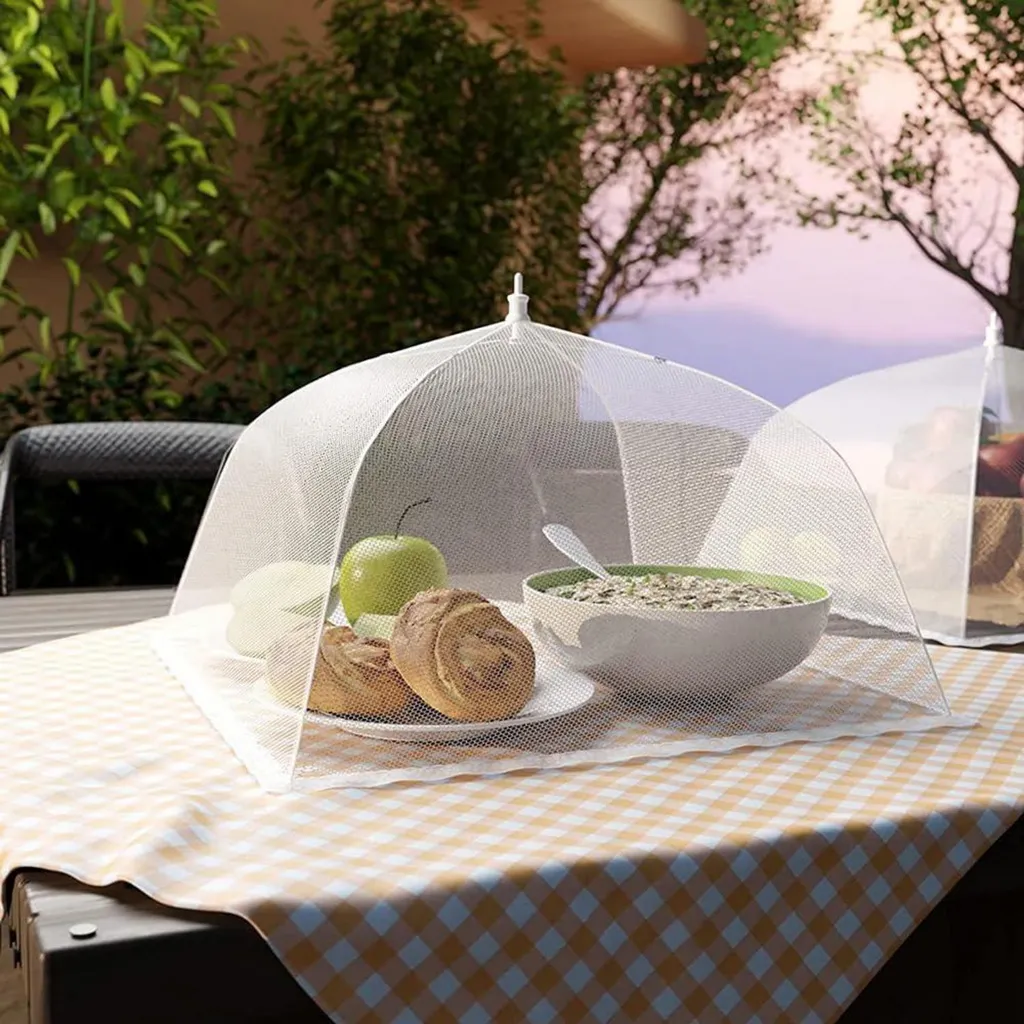 Roysmart Mesh Housse Protection Mouches - Lot de 2 Cloches Aliments BBQ - 2