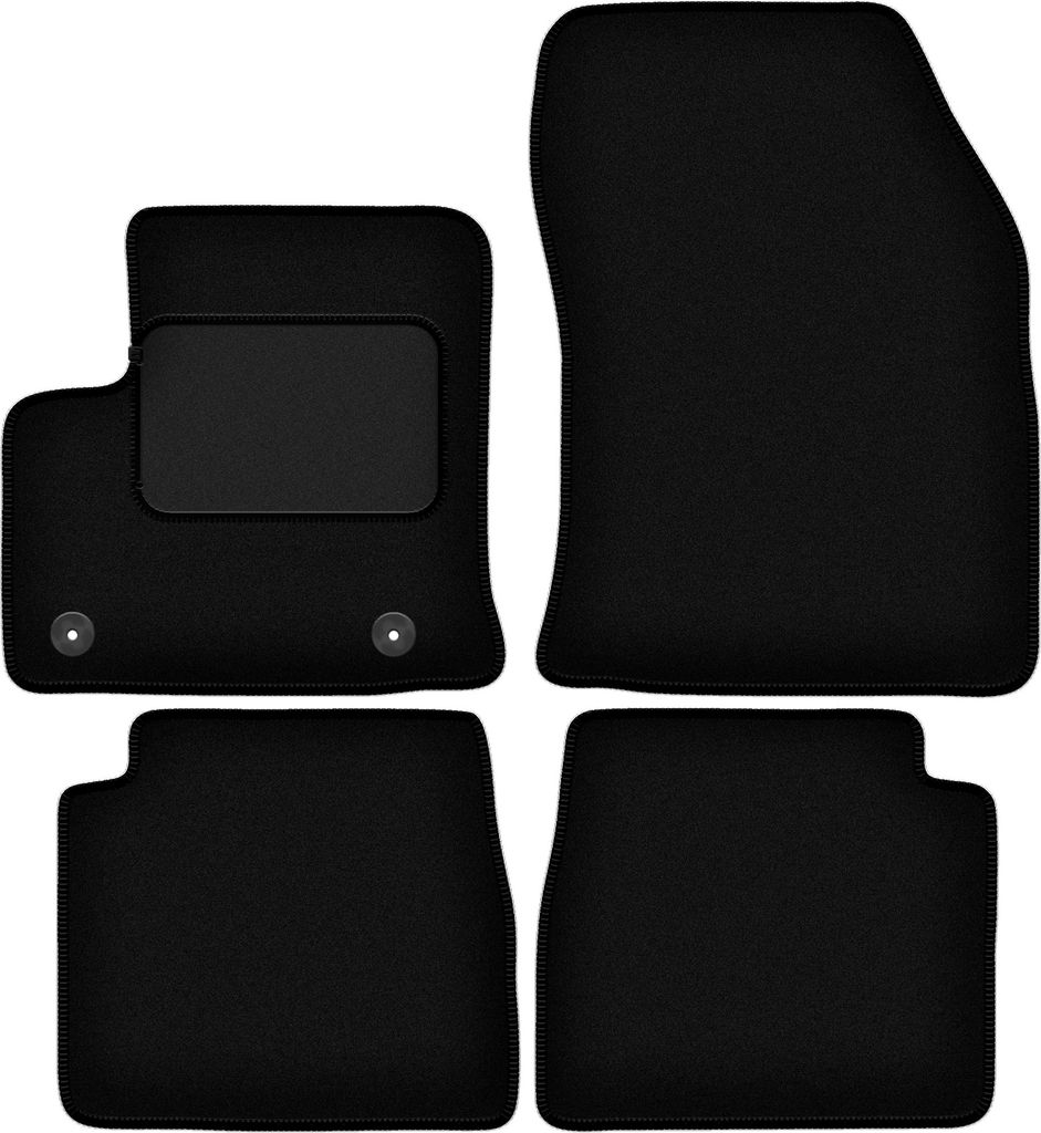 Schwarze Veloursmatten für: Citroen e-C4 Fließheck (2021-)