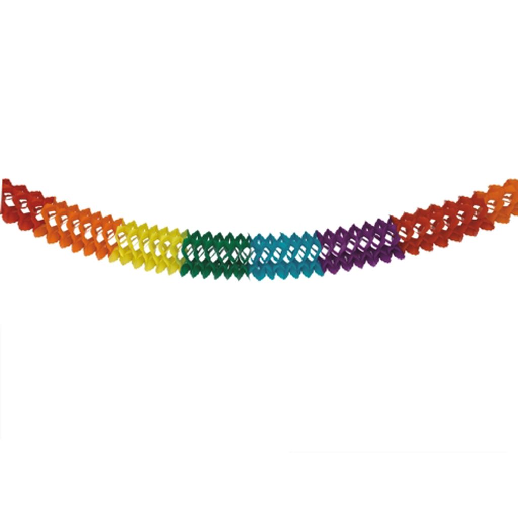 Papstar Papiergirlande Partygirlande Rainbow farbig Zdjęcie produktu 