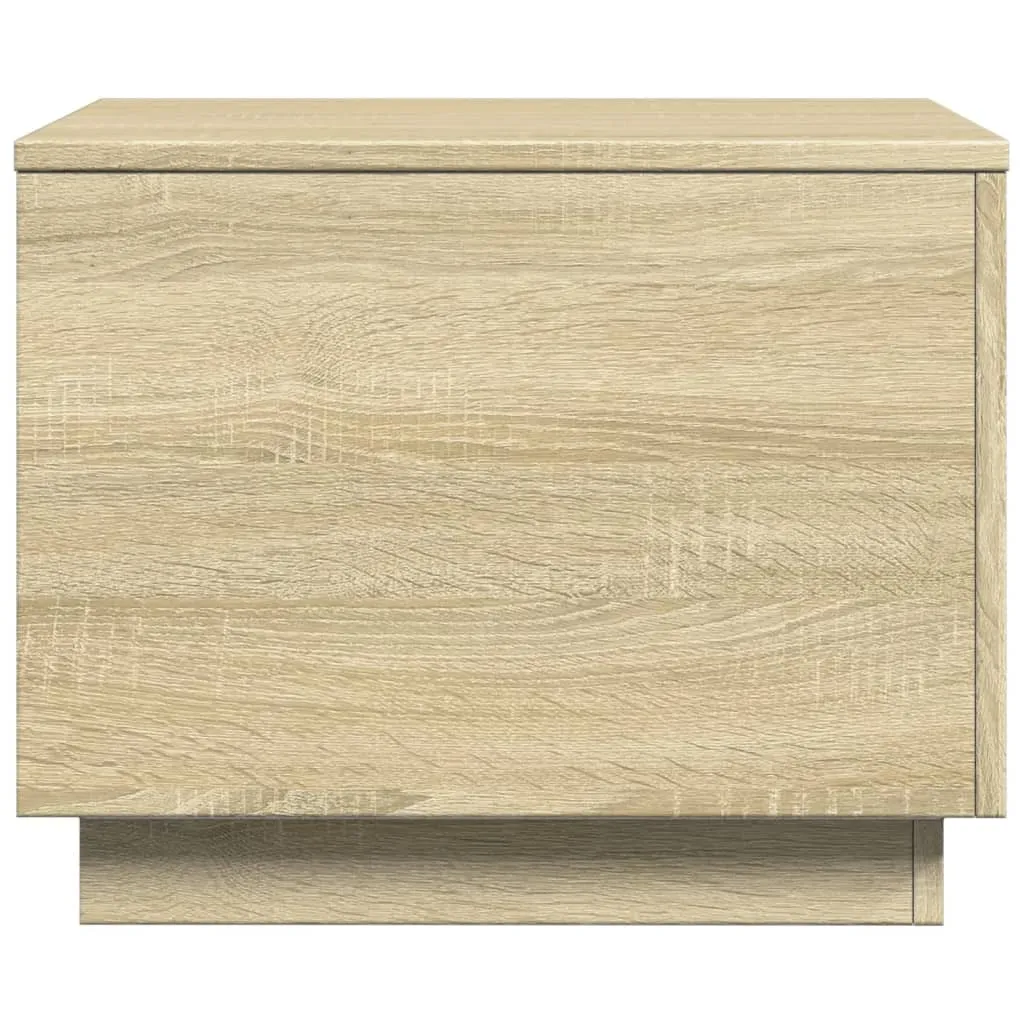 Maison Exclusive - Tavolino con luci LED in rovere Sonoma 50x50x40 cm - 8