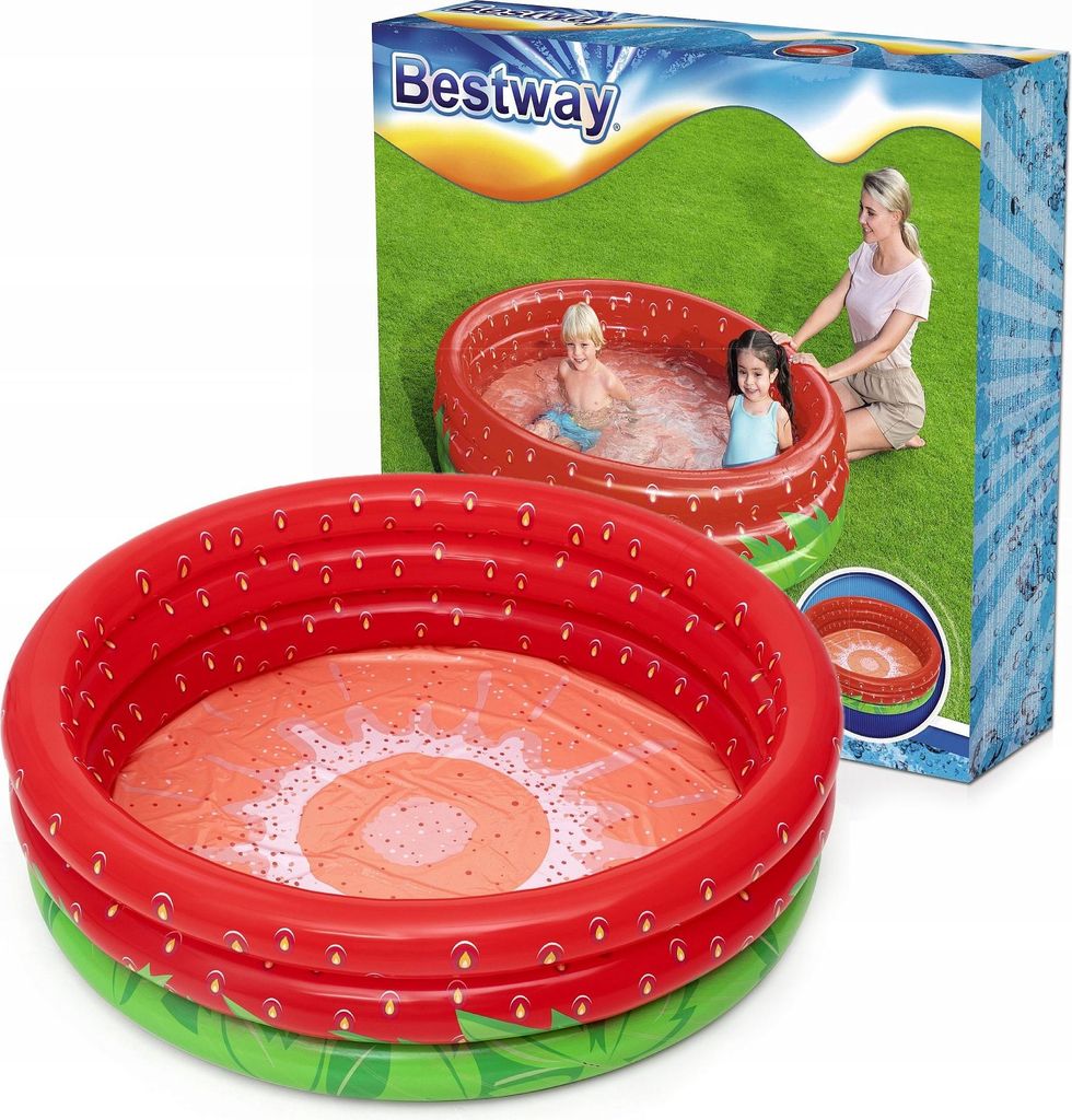 Bestway® Planschbecken Sweet Strawberry™ Ø 168 x 38 cm Produktbild 