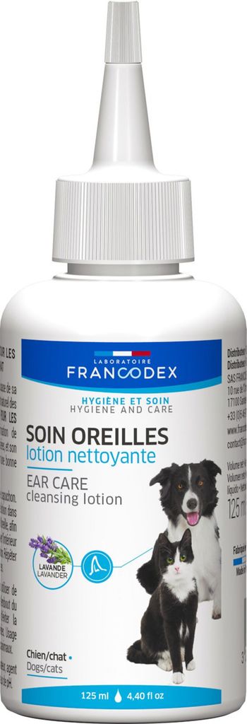 Francodex Ohrreinigungslösung für Hunde und Katzen 125 ml Produktbild 