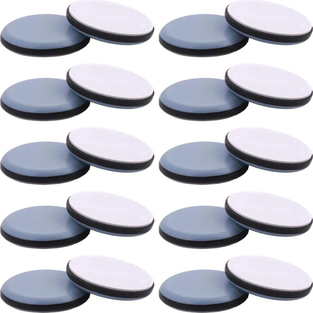 20 Stück Möbelgleiter, selbstklebende Teflon-Möbelgleiter, runde Stuhlgleiter, für Stuhl, Sofa, Schreibtisch, Tisch, Sessel (25 mm)