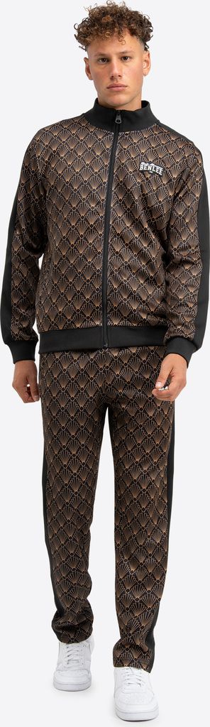 Herren Trainingsanzug normale Passform ART DECO Black/Gold M BENLEE