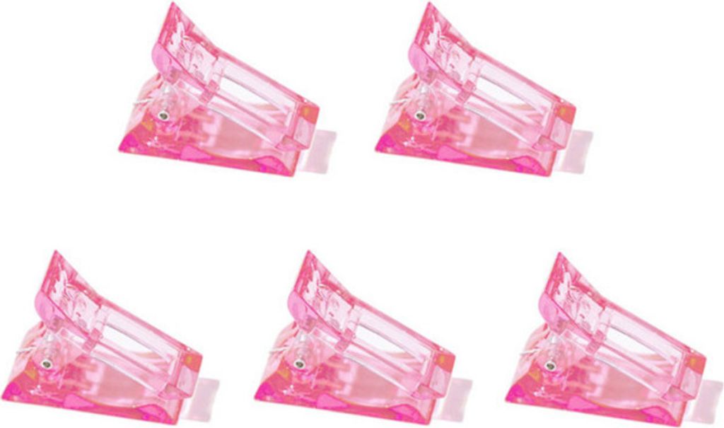 INF Nagelclips für Gelnägel im 5er-Pack Rosa