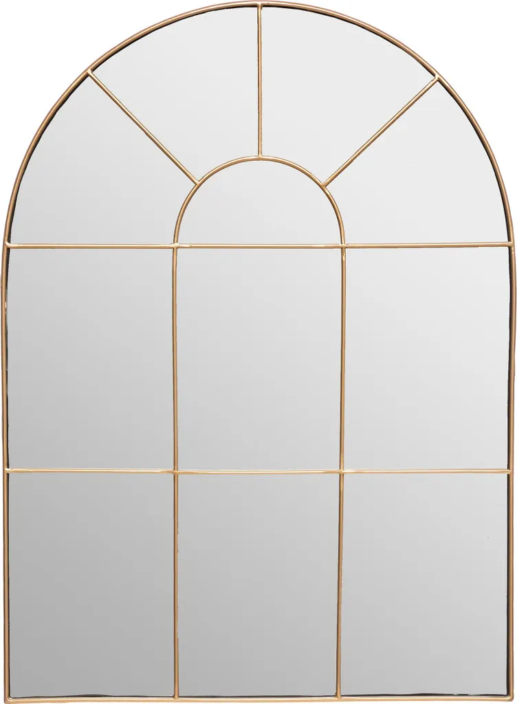 Miroir en Métal Gold 54x74 cm Finition Dorée Monica - Style Moderne