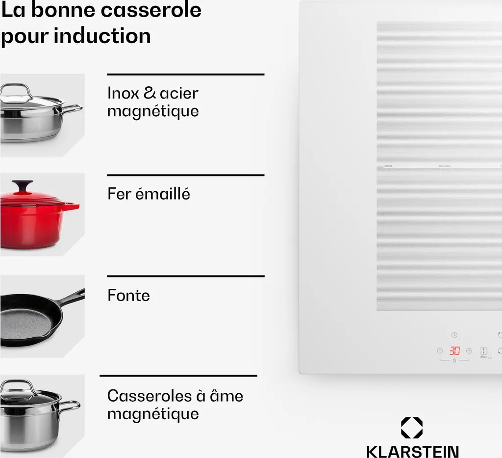 Table de Cuisson Induction Encastrable pour Cuisine Familiale 4 Feux - 7