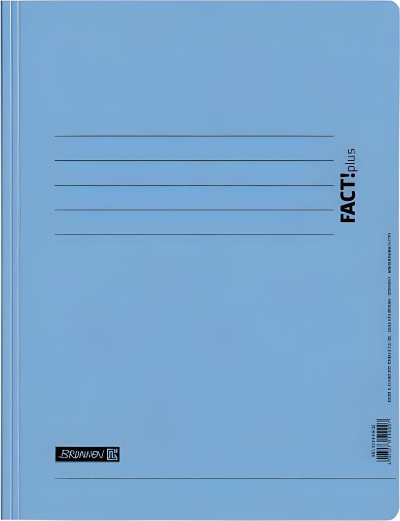 BRUNNEN Schnellhefter FACT!plus Karton hellblau DIN A4