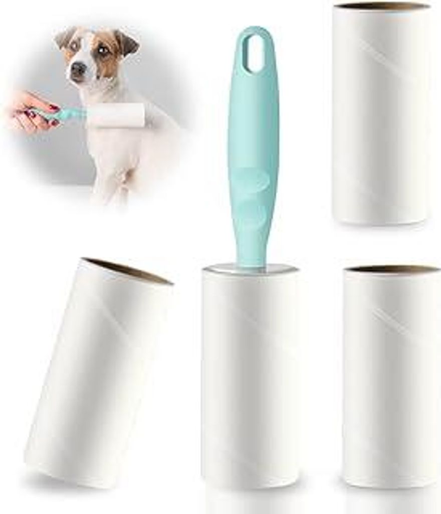 Fusselrolle, Extra klebrige Lint Roller zur Entfernung von Fusseln und Tierhaaren von Kleidung, Haaren, Katzenhaaren, Hundehaaren - 360 Blatt/Rolle...
