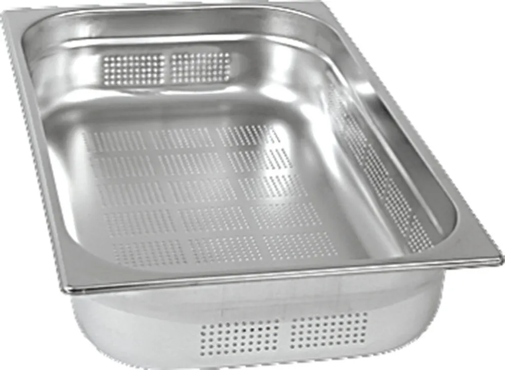 Bacinella Forata GN 1/1 h100 OnSet in Acciaio Inox AISI 304 per Chef