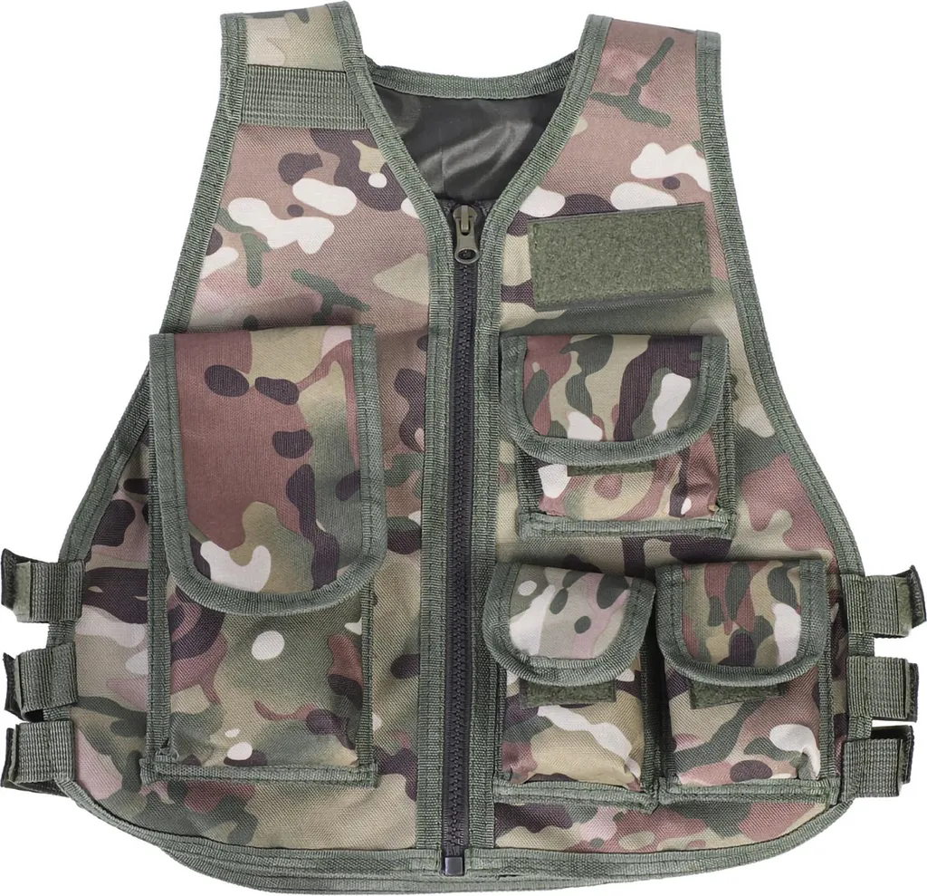 Gilet Mimetico Militare Bambino S - Gilet Tattico stile Army