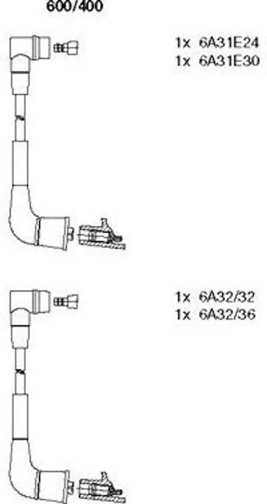Set Cavi Accensione BREMI 600/400 OE ZE3018140 per Mazda RX-7 | Offerta