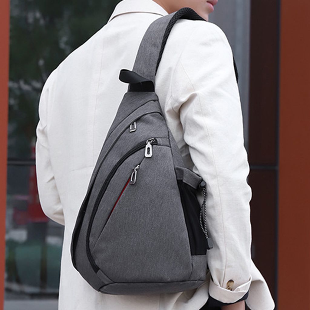 Sling Rucksack Crossbody Tasche | Wasserabweisend | Verstellbarer Gurt | Mit Mehreren Fächern | Für Reisen & Outdoor