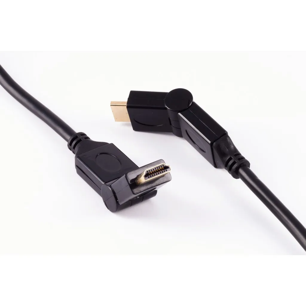 Câble HDMI A mâle coudé shiverpeaks BASIC-S de 2m pour espaces réduits - 4