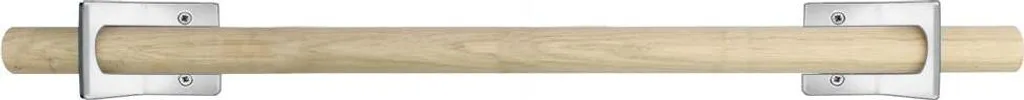 Set 2 Appendiabiti da Parete Rovere Bianco GARD KNIC 50cm DIY