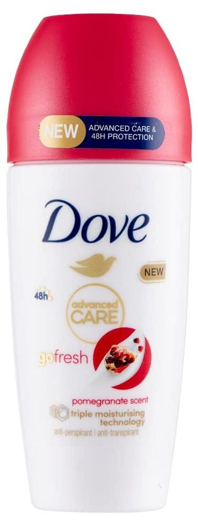 12x Dove Deo Advanced Care Granatapfel Roll On Deodorant, Antitranspirant Deodorant, Schutz bis zu 48 Stunden 50 ml + Italian Gourmet Polpa 400g