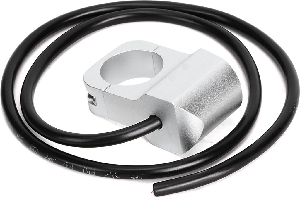 25mm/0.98in Wasserdichte Stahl Scheinwerfer Lenker Scheinwerfer Schalter für Motorrad Fahrrad Silber