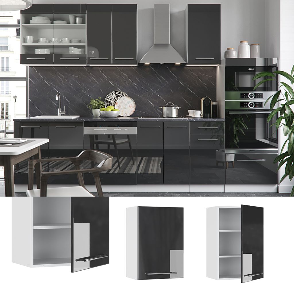 Vicco Hängeschrank Fame-Line, 50 cm, Anthrazit Produktbild 2
