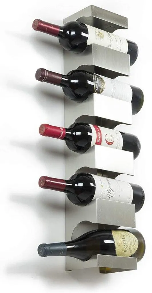 Porte-verres à vin pour 5 verres en acier inoxydable haut de gamme