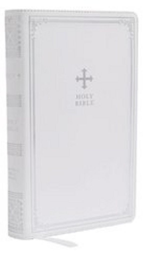NRSV Catholic Edition Gift Bible, White Leathersoft Produktbild 