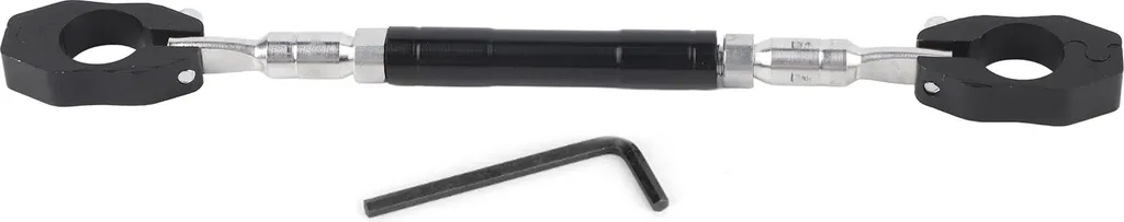 Barra Stabilizzatrice Manubrio Moto Universale Alluminio Nero CNC