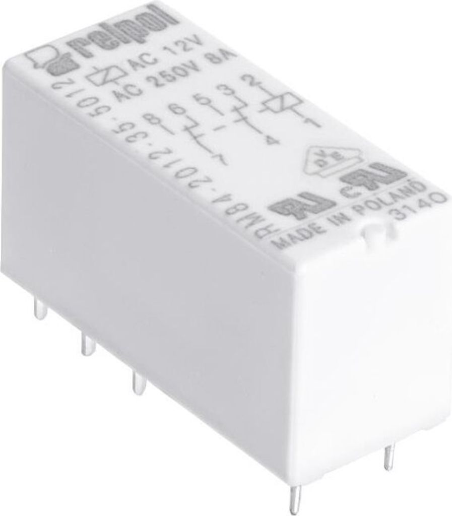 Relè miniaturizzato bianco RM84-2012-35-5024 Relè Relpol Immagine del prodotto 