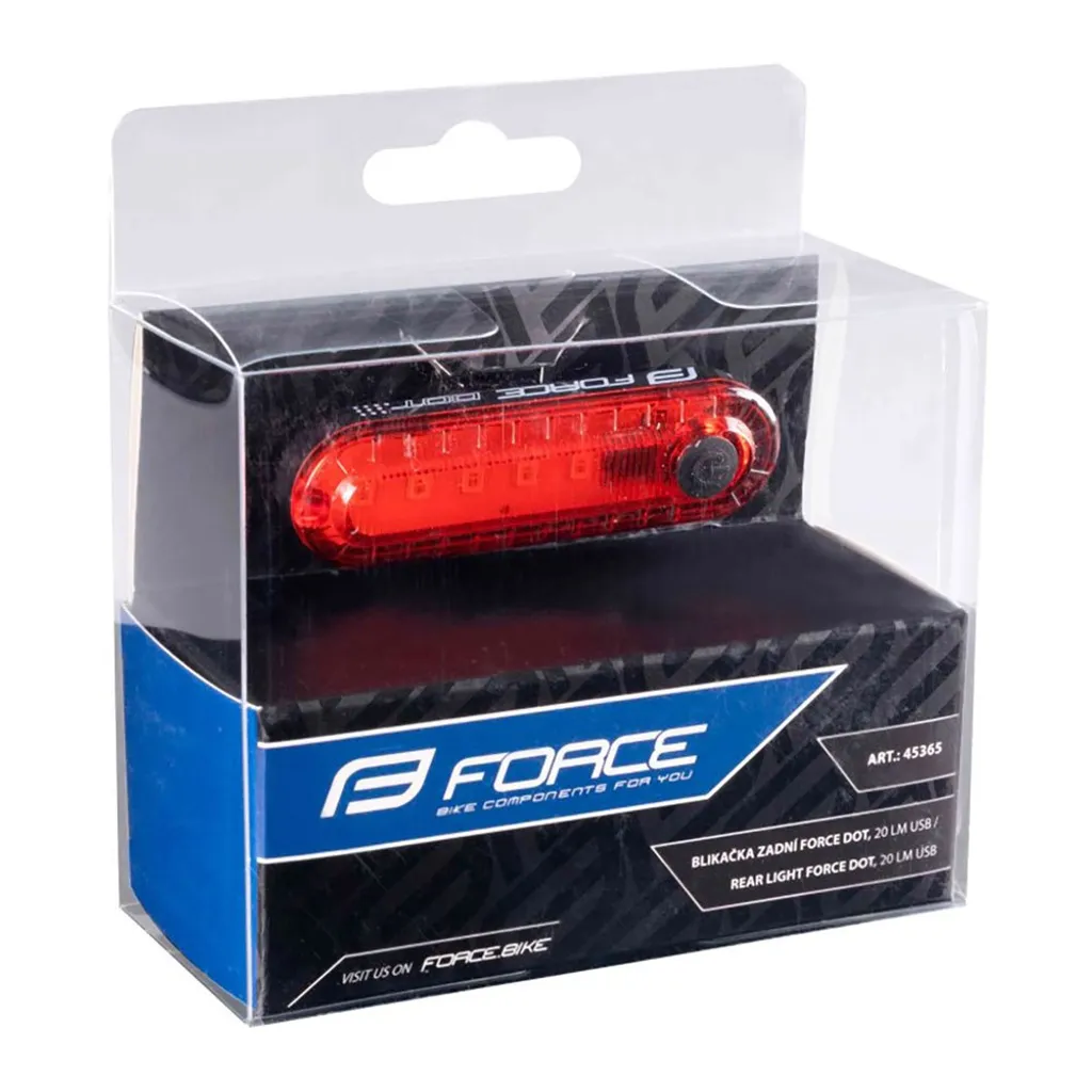Force Dot-20 Éclairage Vélo Arrière 20 Lumens Puissant et Compact