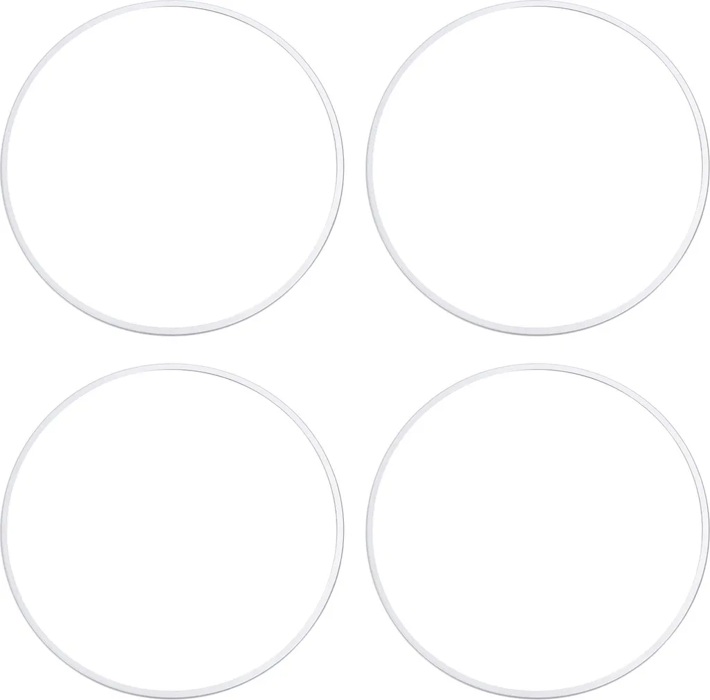 4 Protecteurs de Jante 19 Pouces en Alliage Aluminium Argent pour Auto