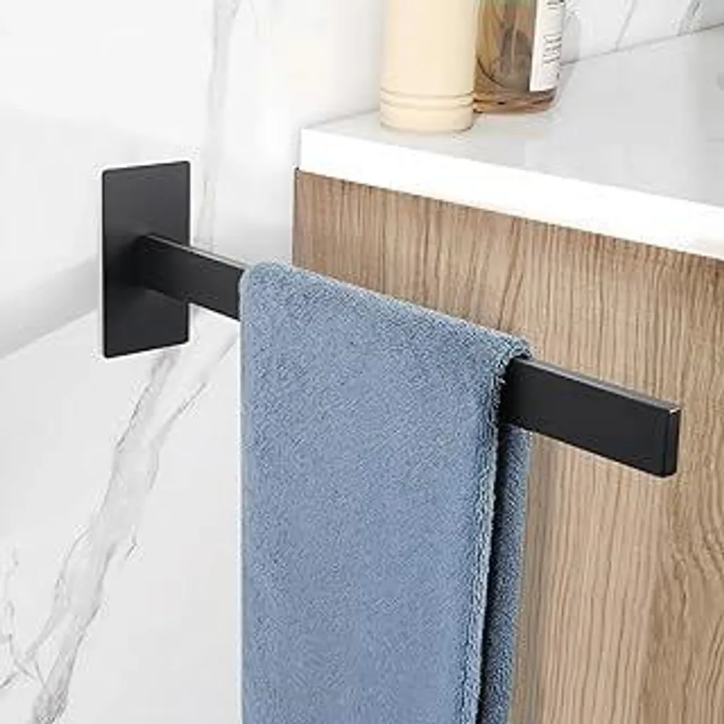 Portasciugamani Feligio 37cm Nero Opaco - Acciaio Inox SUS304