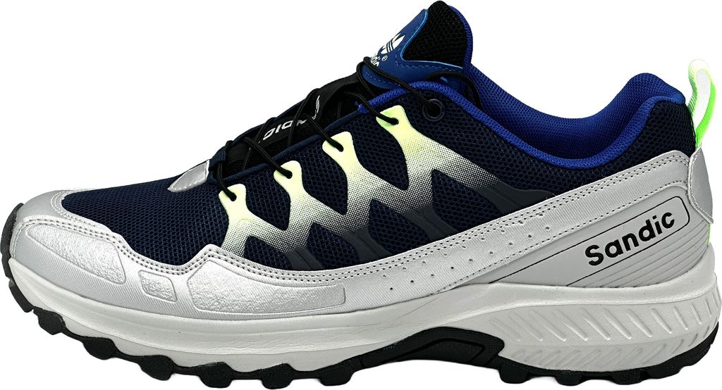 Nowaland Damen Herren Wanderschuhe Bequeme Trail Running Trekkingschuhe Outdoor Schuhe ,Grau/Navy/Hellgrün,44