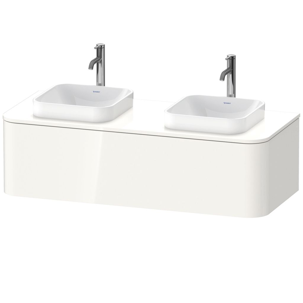 Duravit Happy D.2 Plus Konsolenwaschtischunterbau wandhängend, 1300x550 mm, 1 Auszug, für Aufsatzbecken, HP4943B2222