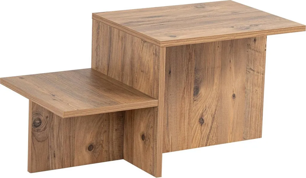 Dmora Tavolino Varian 40x80x40 cm Marrone Pino - Robusto e Versatile