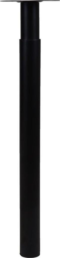 Gamba del tavolo regolabile in acciaio nero 700 - 1100 mm - Immagine del prodotto 
