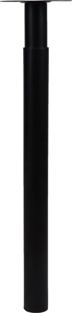 Pied de table acier noir ajustable 70-110 cm robuste et design moderne