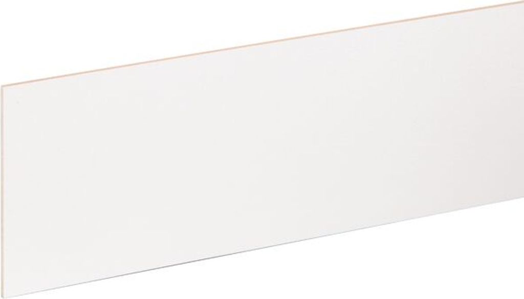 Alzate laminate HDF bianche 130 x 20 cm - Al pezzo Immagine del prodotto 