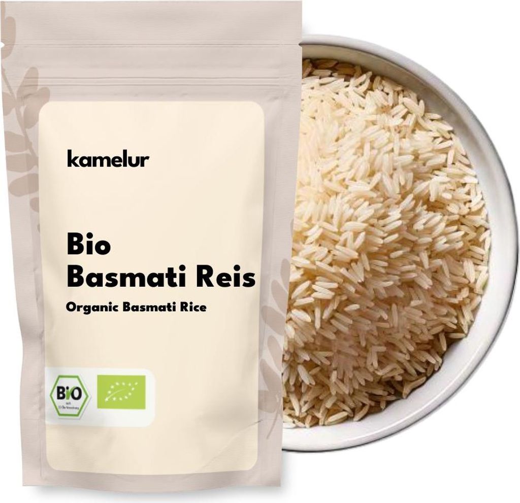 Kamelur Bio Basmati Reis geschält 5 kg